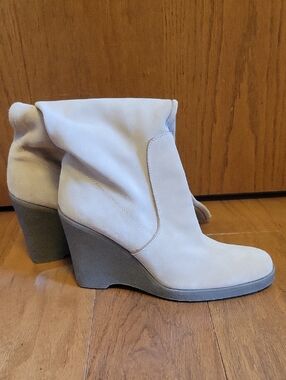 Calvin Klein Beige Wedge Ankle Boot 7.5